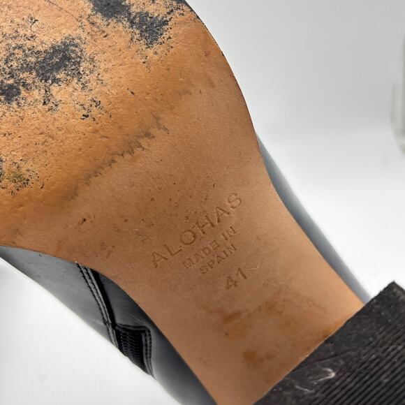 Alohas South Edge Python Two Tone Heeled Ankle Boots Women's 41 - Picture 8 of 11